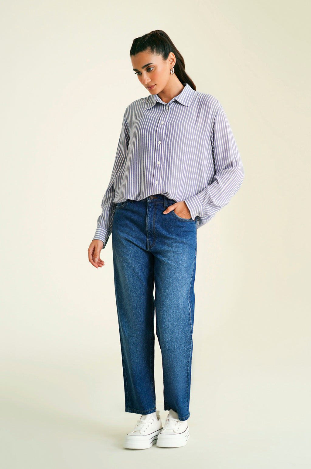Stitched 1 Piece Stylized Yarn Dyed Top