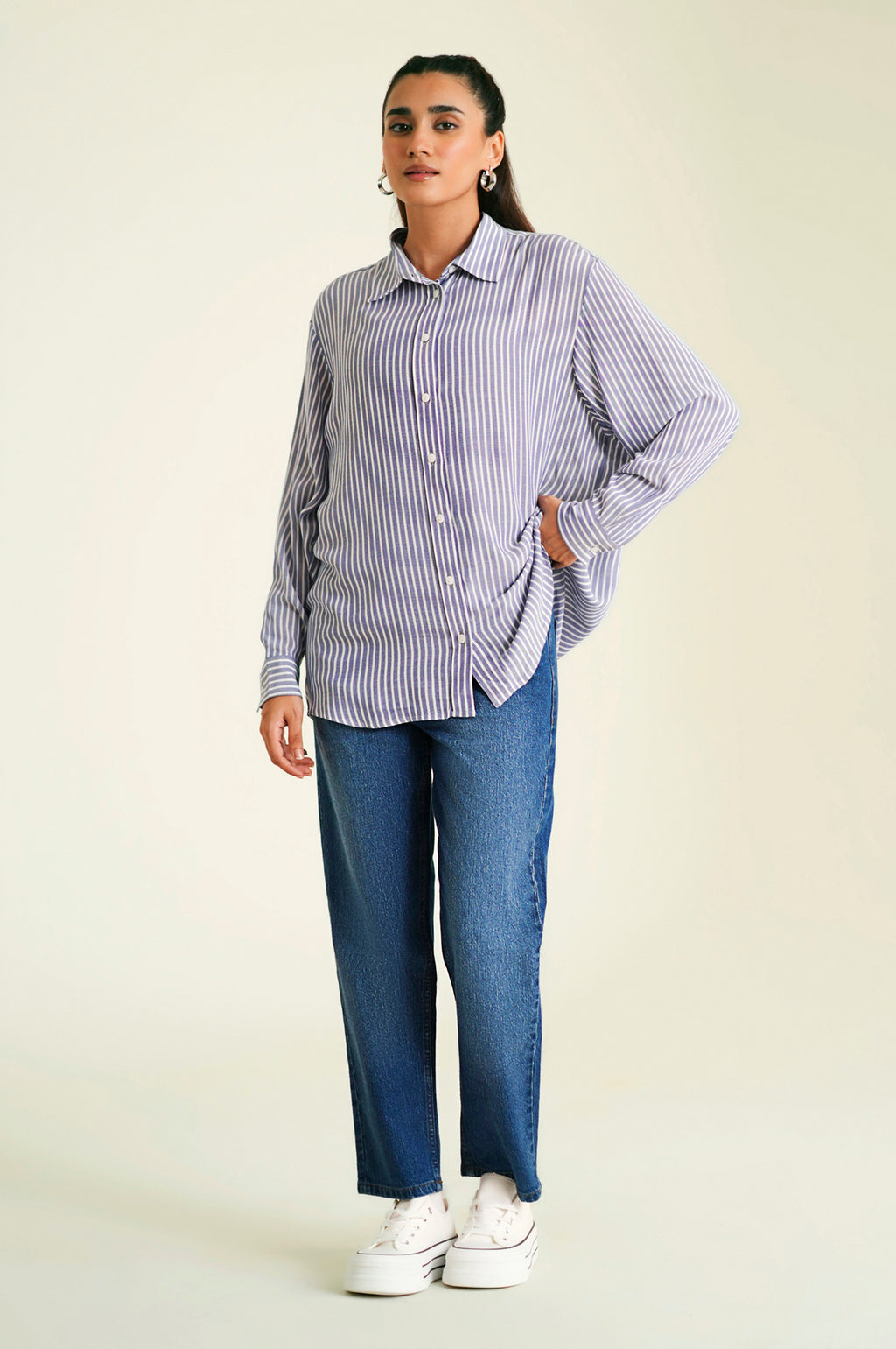 Stitched 1 Piece Stylized Yarn Dyed Top
