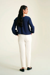 Stitched 1 Piece Textured Yarn Dyed Top