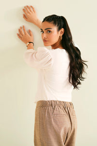 Stitched 1 Piece Stylized Yarn Dyed Crop Top