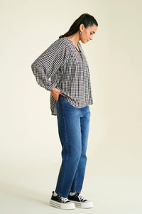 Stitched 1 Piece Stylized Yarn Dyed Ethnic Top
