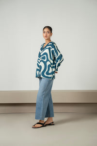 DIGITAL PRINTED FUSION TOP