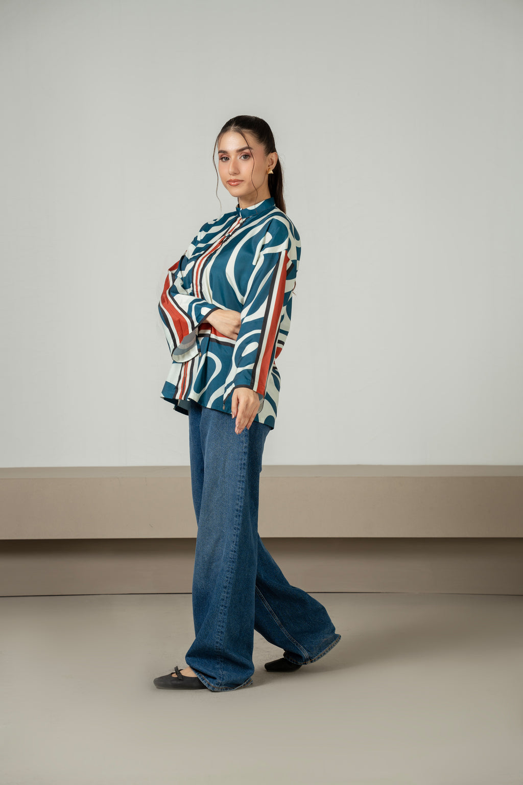 DIGITAL PRINTED FUSION TOP