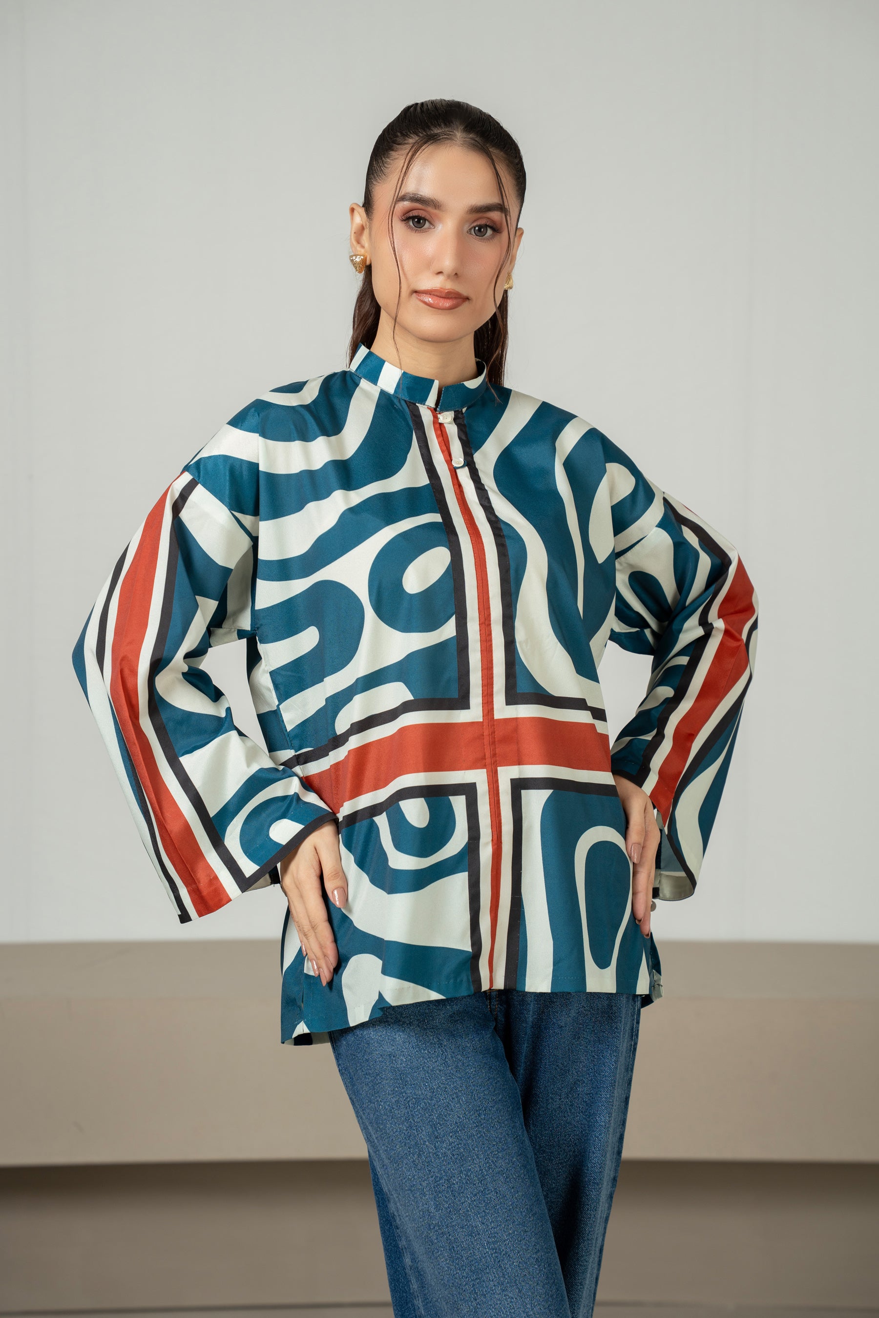 PRINTED FUSION TOP