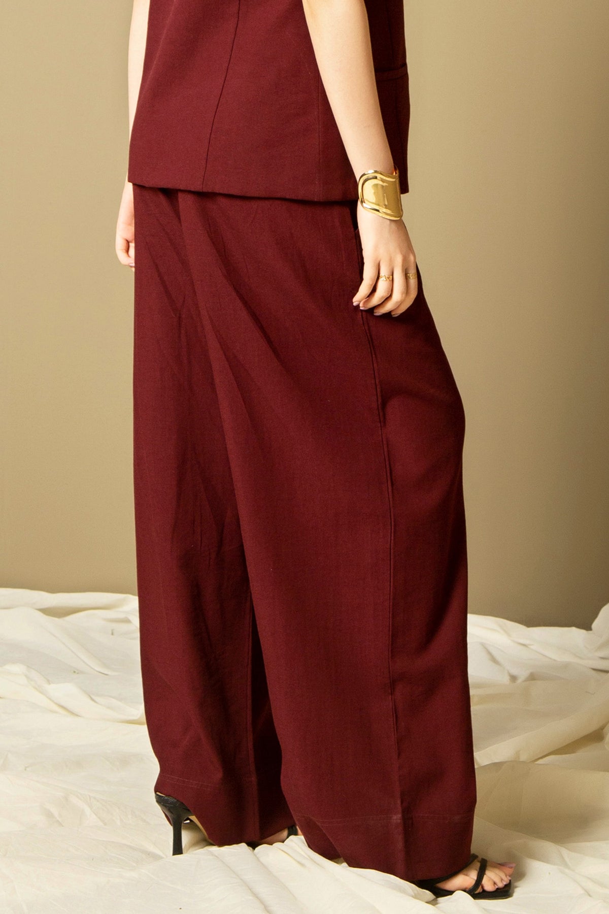 COTTON RAYON REGULAR FIT PANT