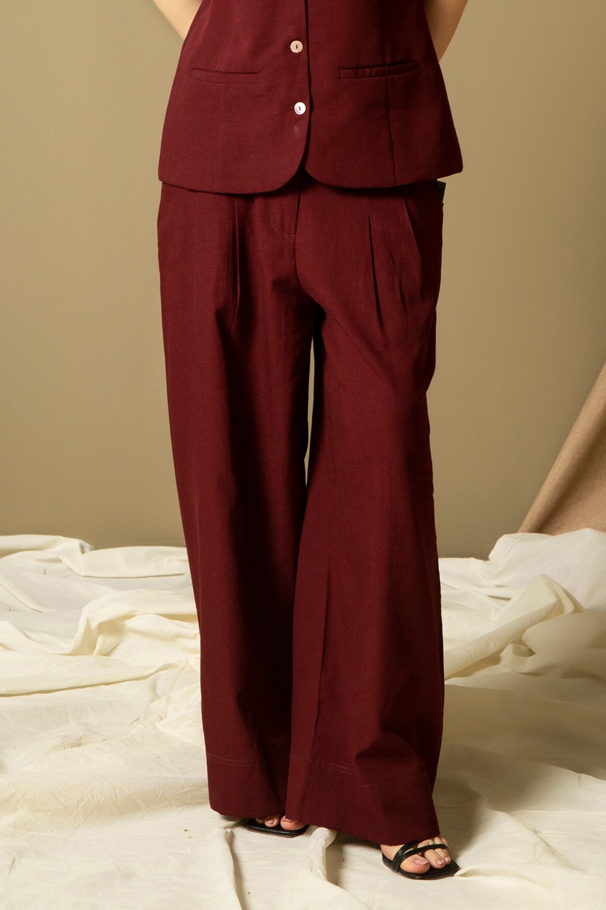 COTTON RAYON REGULAR FIT PANT