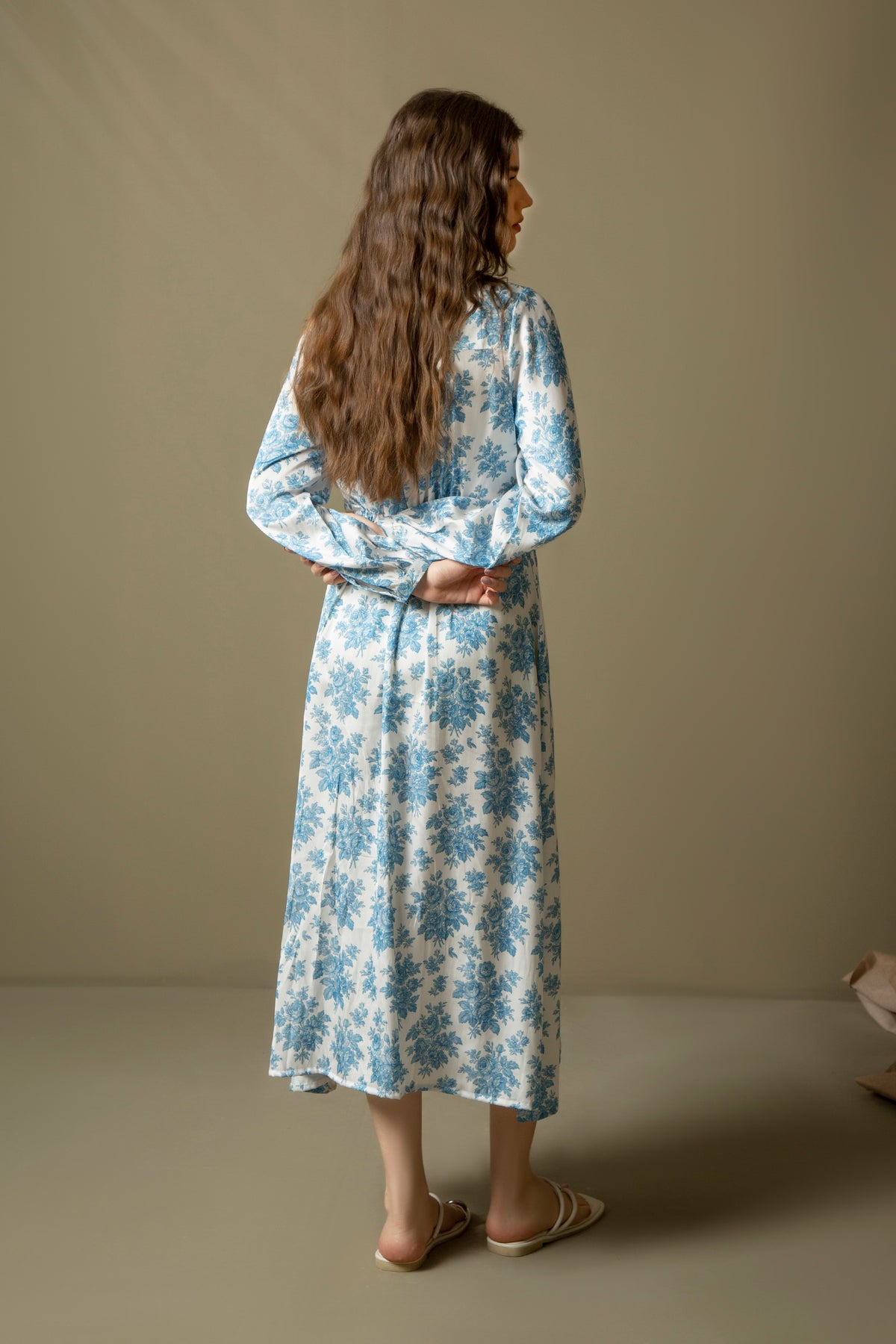 REGULAR FIT MIDI DRESS