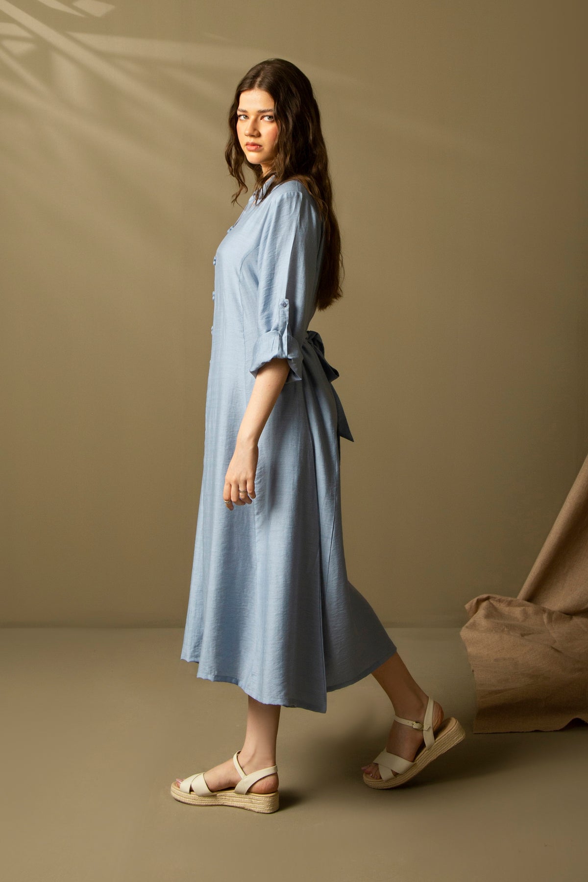 REGULAR FIT COLLARED DRESS