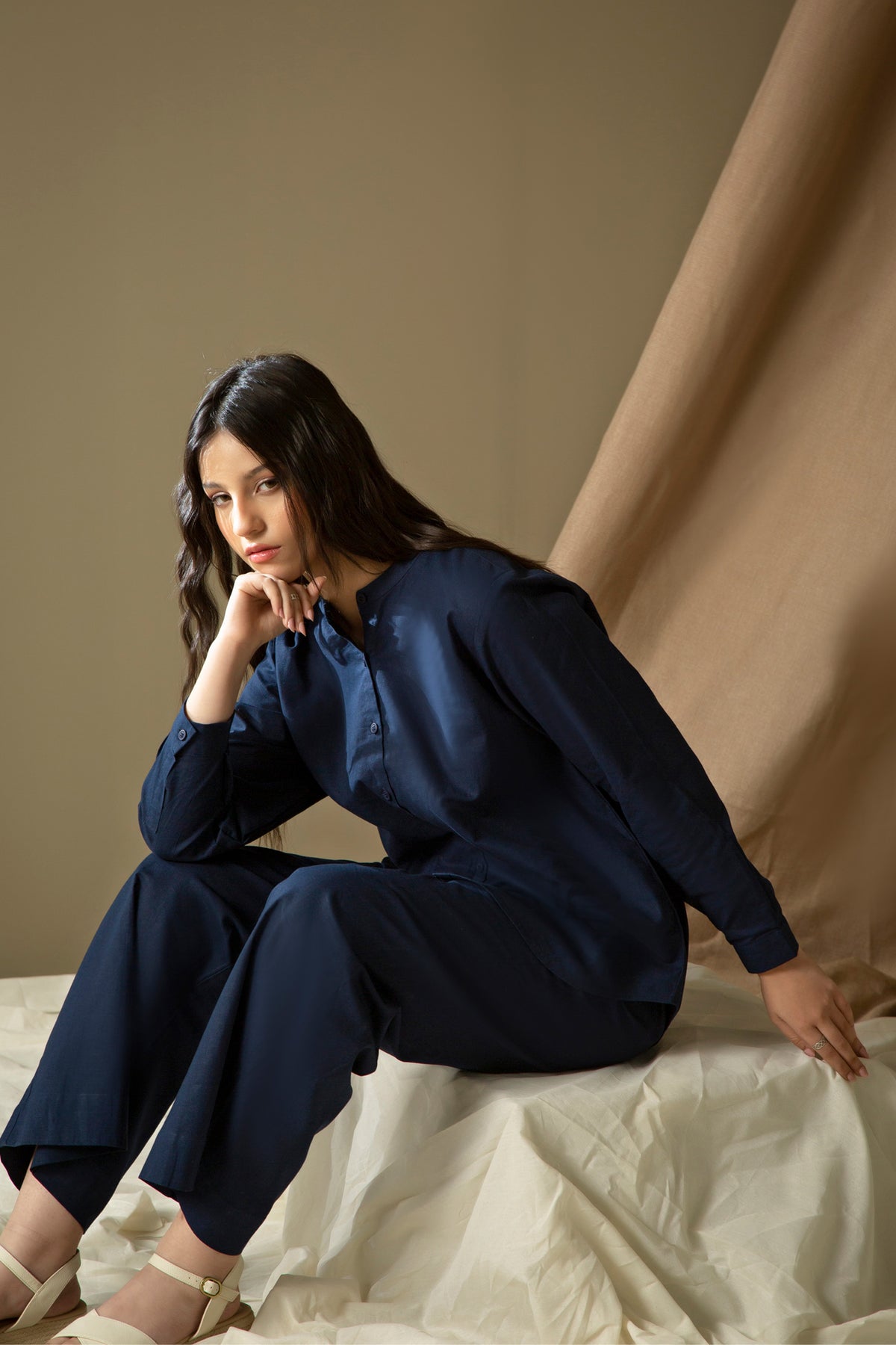 COTTON LINEN REGULAR FIT CO-ORD SET
