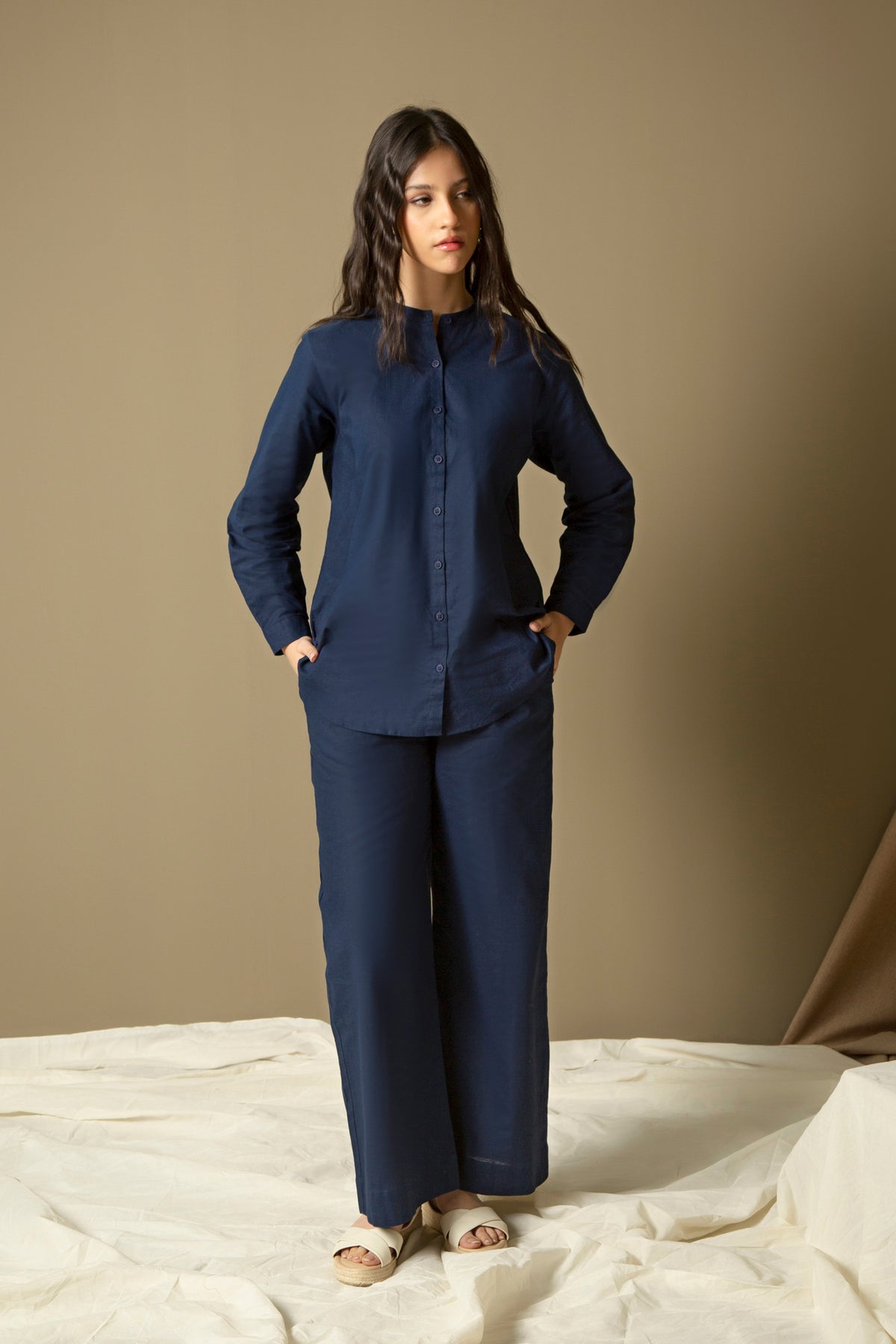 COTTON LINEN REGULAR FIT CO-ORD SET