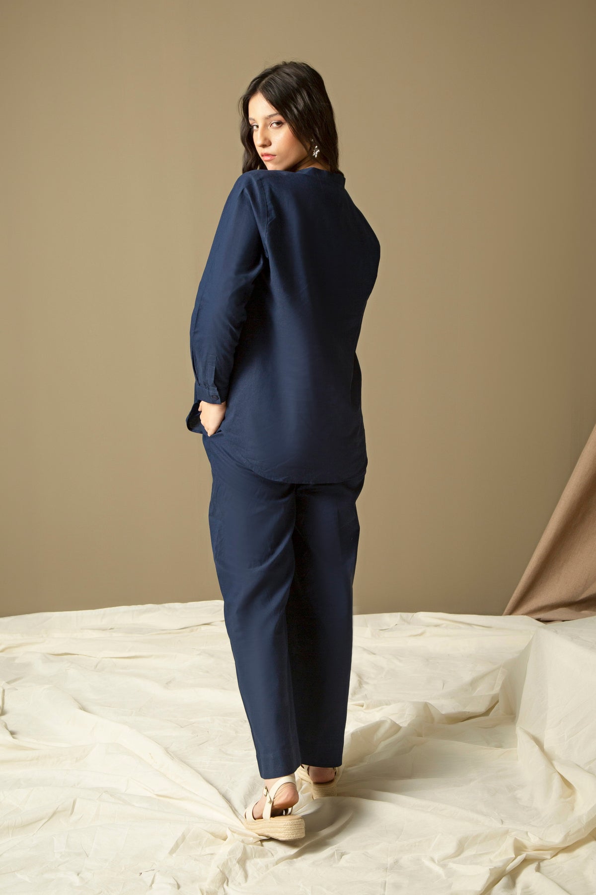 COTTON LINEN REGULAR FIT CO-ORD SET