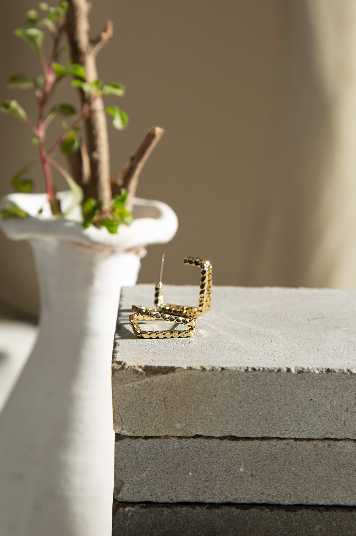 Golden Hoop style Earrings