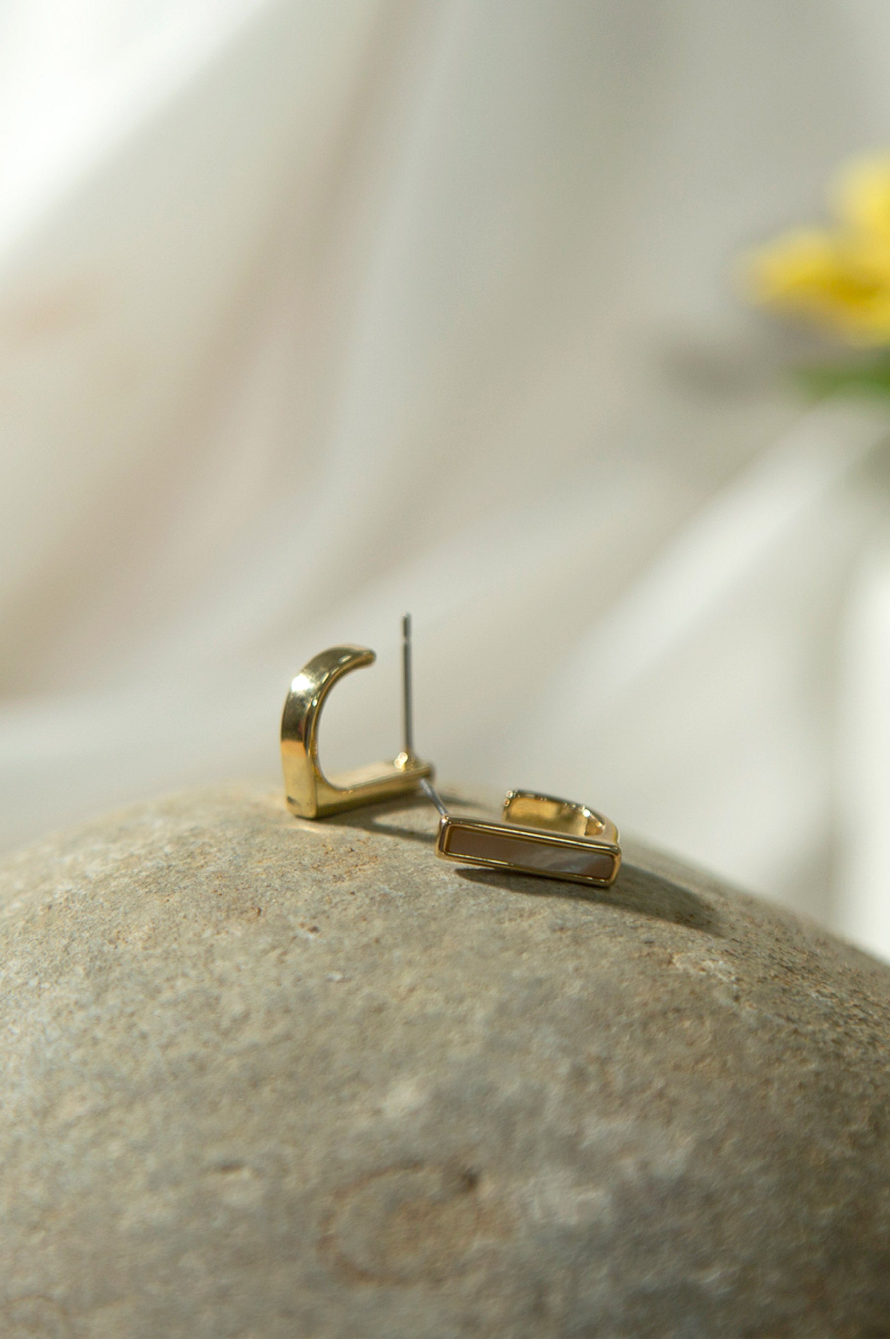 Golden-Plated Stud Earrings