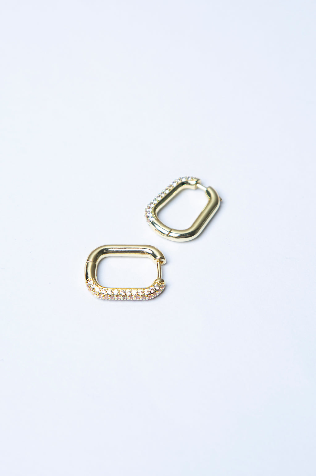 Gold-Plated Zirconia Earrings