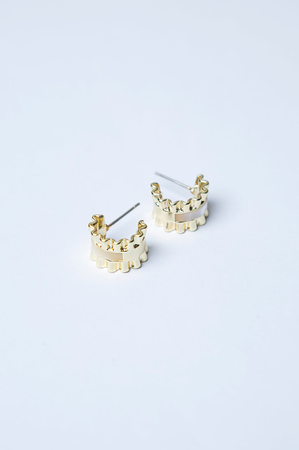 Golden Brass Earrings