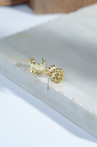 Golden Brass Earrings