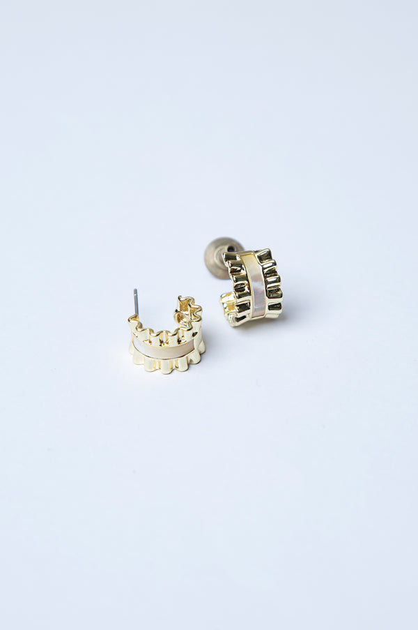 Golden Brass Earrings