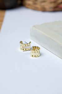 Golden Brass Earrings