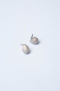 Rhodium Plated Stud Earrings