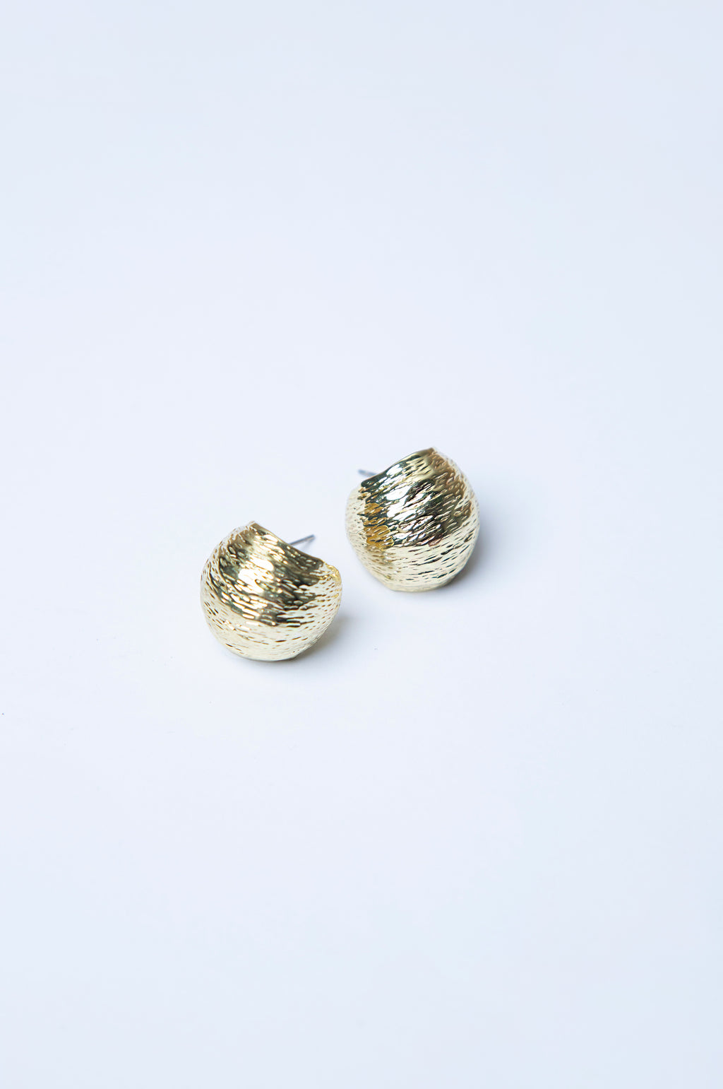 Golden Textured Earrings