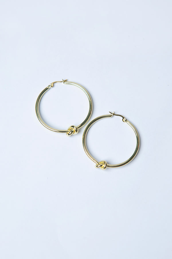 Loop style Golden Earrings