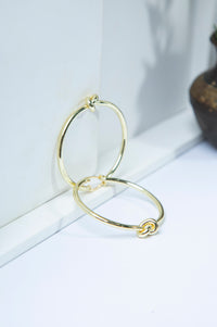 Loop style Golden Earrings