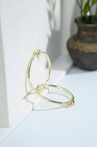 Loop style Golden Earrings