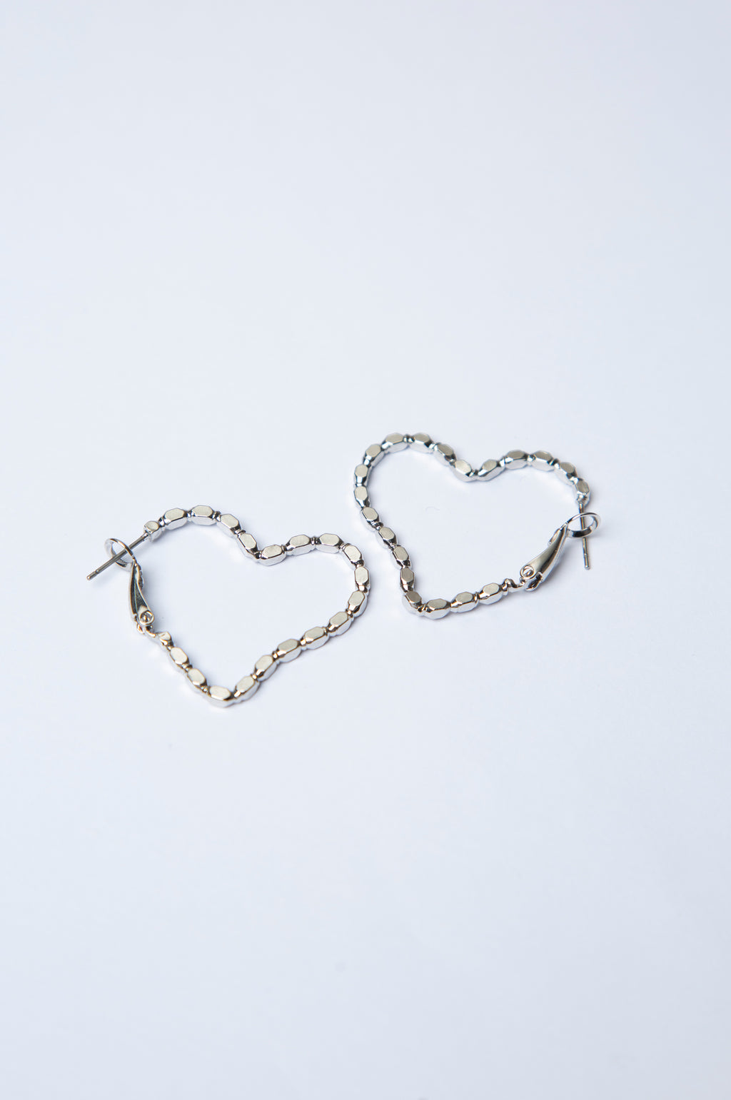 Heart Shaped Loop Earrings