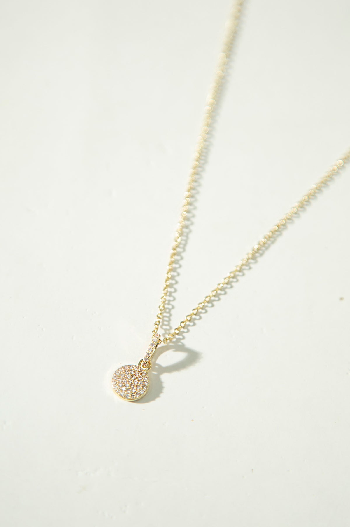White CZ Pendant Necklace