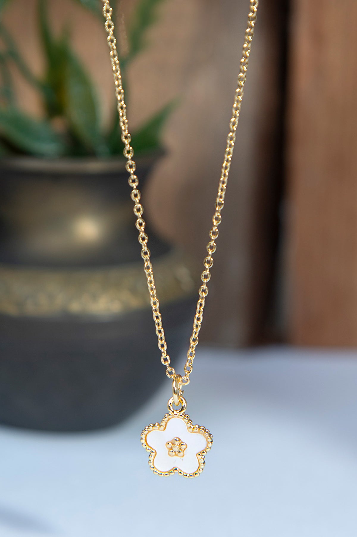 Gold-Plated Brass Necklace