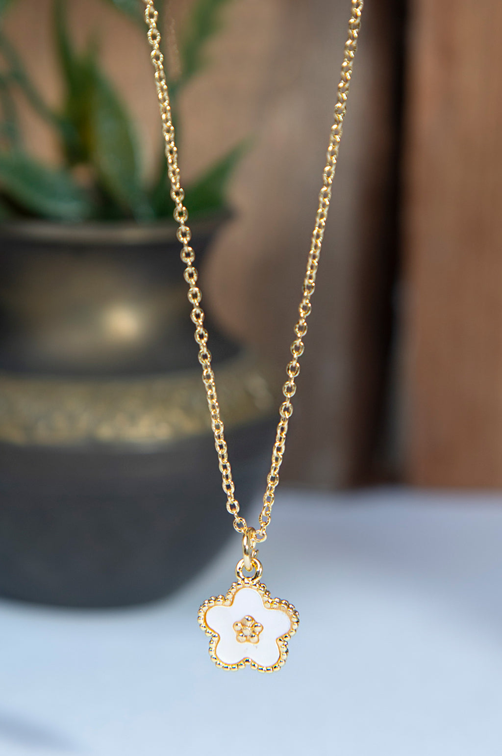 Gold-Plated Brass Necklace