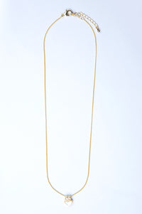 Gold-Plated Brass Heart Necklace