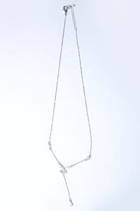 Rhodium-Plated Brass Necklace