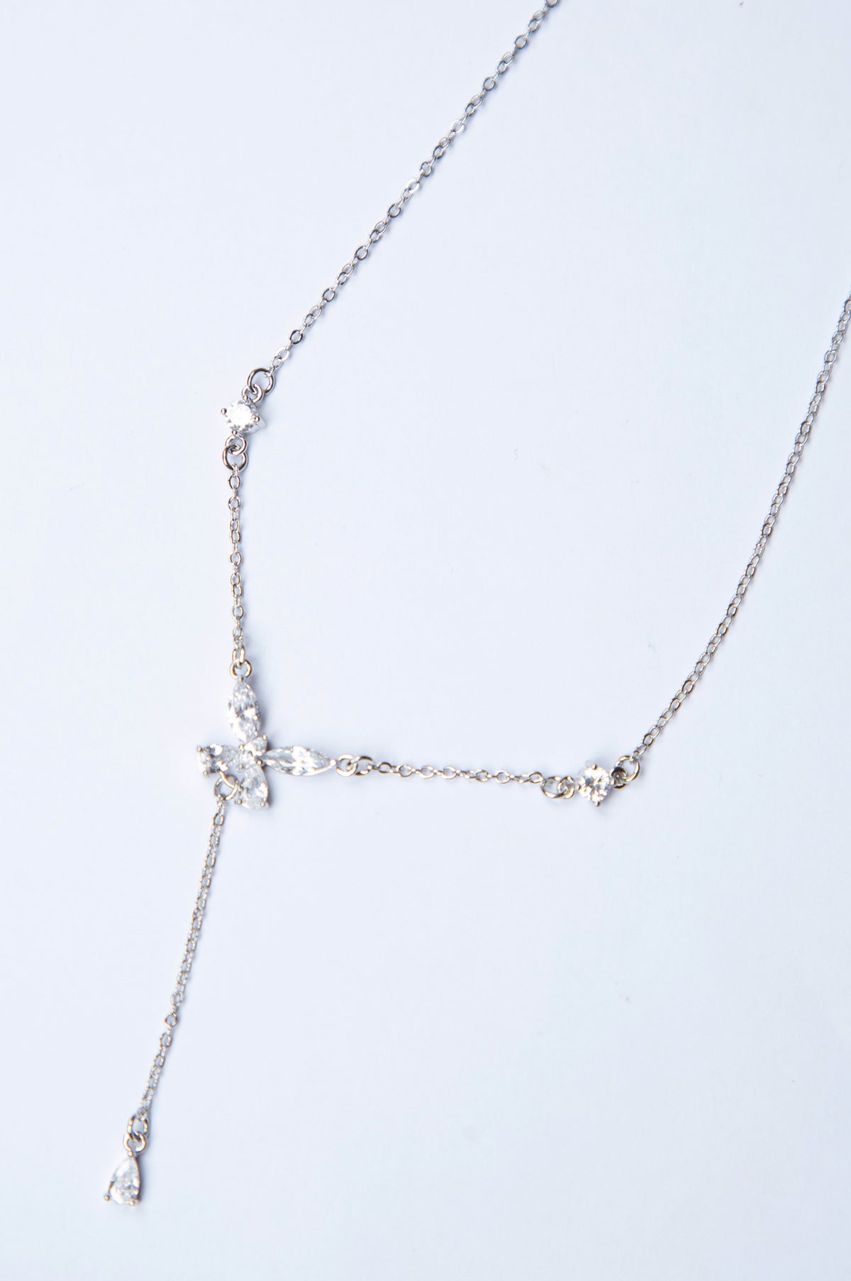 Rhodium-Plated Brass Necklace