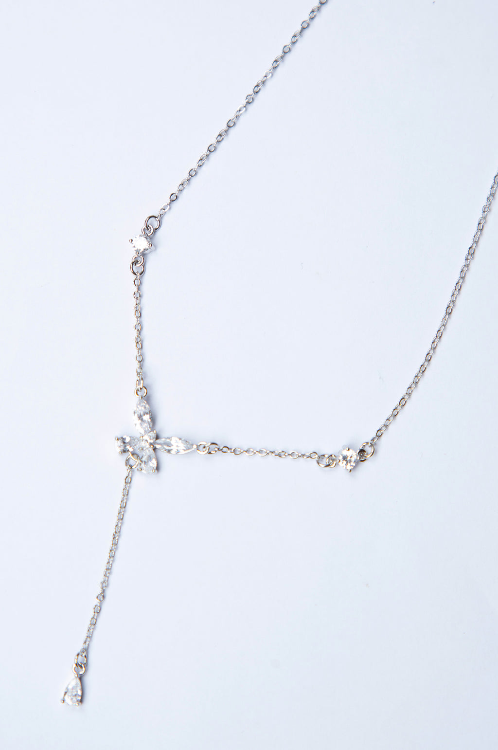 Rhodium-Plated Brass Necklace