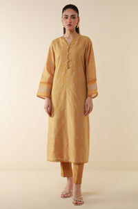 Stitched 1 Piece Embroidered Cotton Net Shirt