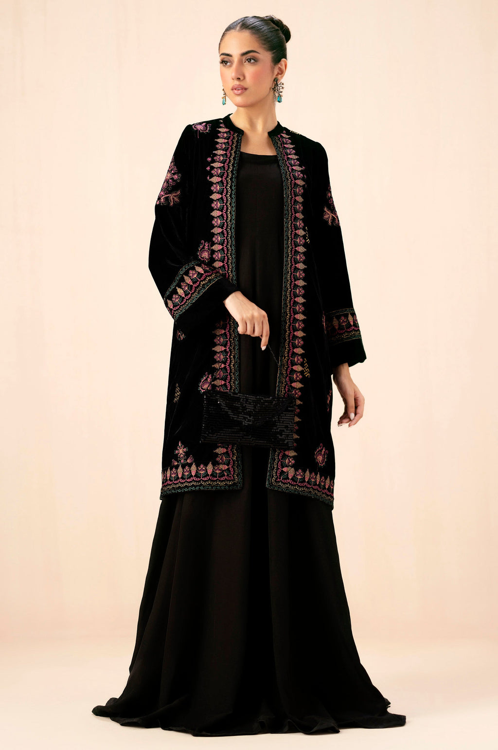 EMBROIDERED VELVET JACKET