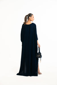 EMBROIDERED VELVET KAFTAN