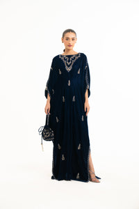 EMBROIDERED VELVET KAFTAN