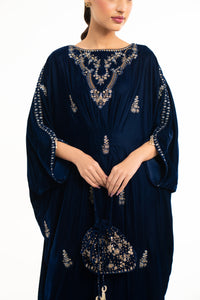 EMBROIDERED VELVET KAFTAN