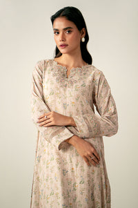 Stitched 2 Piece Printed Embroidered Cotton Staple Suit