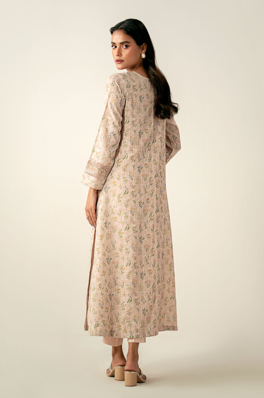 Stitched 2 Piece Printed Embroidered Cotton Staple Suit