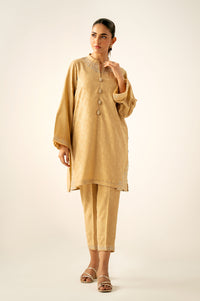 Stitched 2 Piece Embroidered Self Jacquard Suit