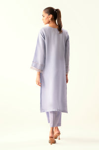 Stitched 2 Piece Embroidered Organza Suit