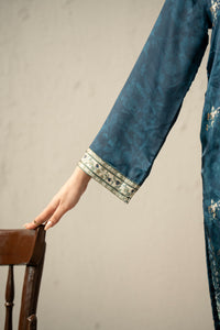EMBELLISHED SILK STITCHED 2 PIECE SUIT