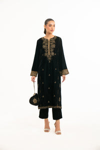 EMBROIDERED VELVET SUIT