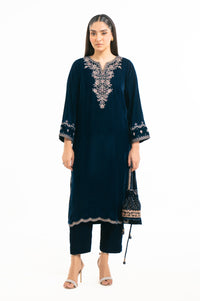 EMBROIDERED VELVET SHIRT & BOTTOM