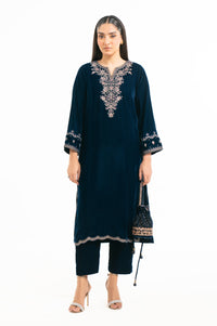 EMBROIDERED VELVET SHIRT & BOTTOM (FACTORY E-OUTLET)