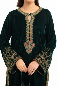 EMBROIDERED VELVET SHIRT & BOTTOM