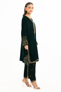 EMBROIDERED VELVET SHIRT & BOTTOM